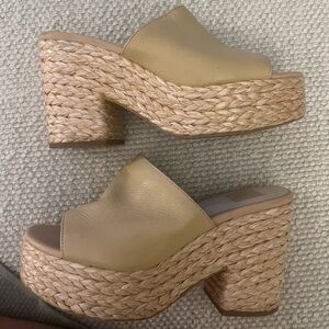 Dolce Vita Nude Platform Sandal